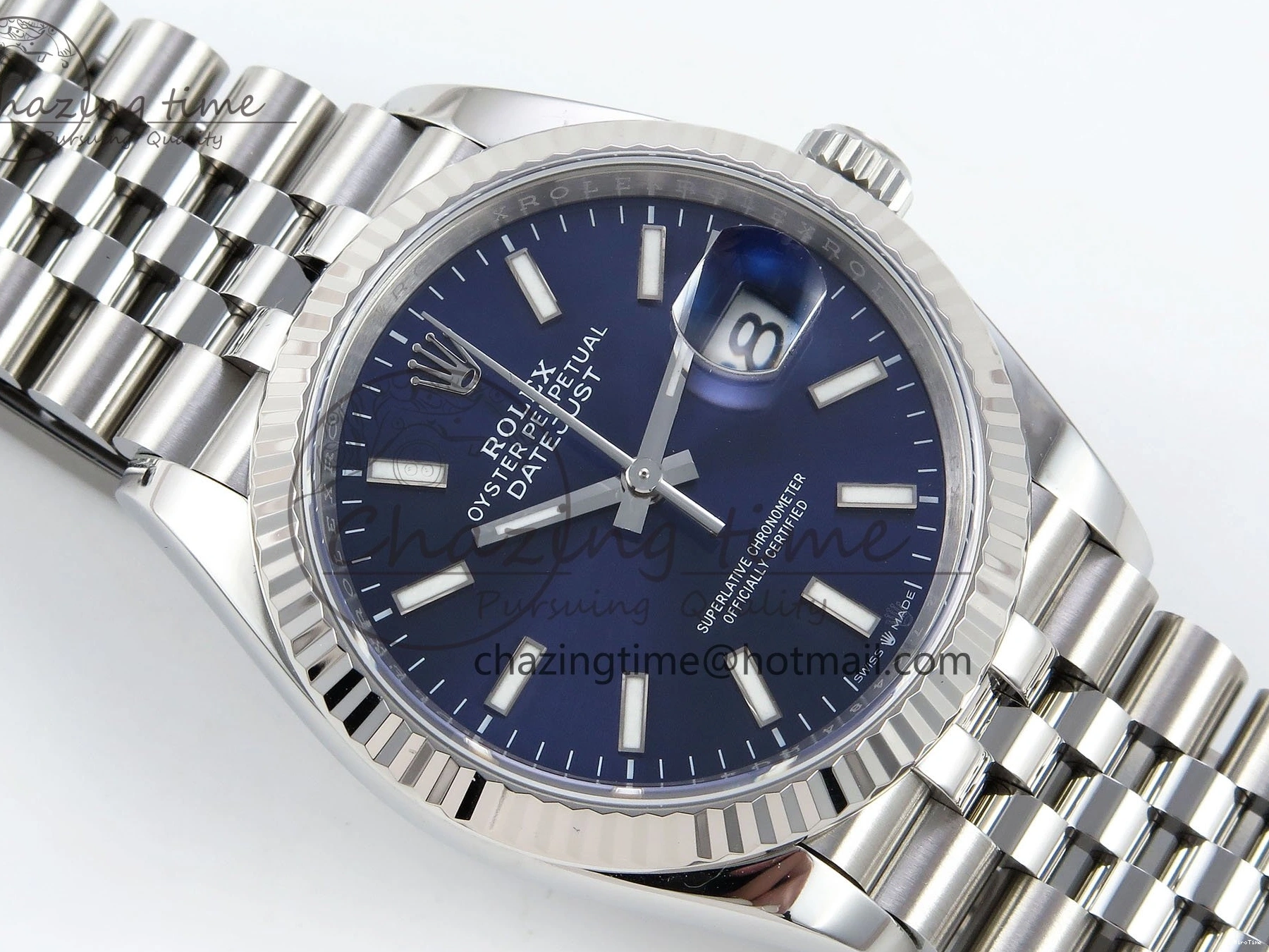 MiroTime 0419 Lightweight DateJust 36 126234 APF 1:1 Best Edition 904L Steel Blue Sitck Dial on SS Jubilee Bracelet VR 1582
